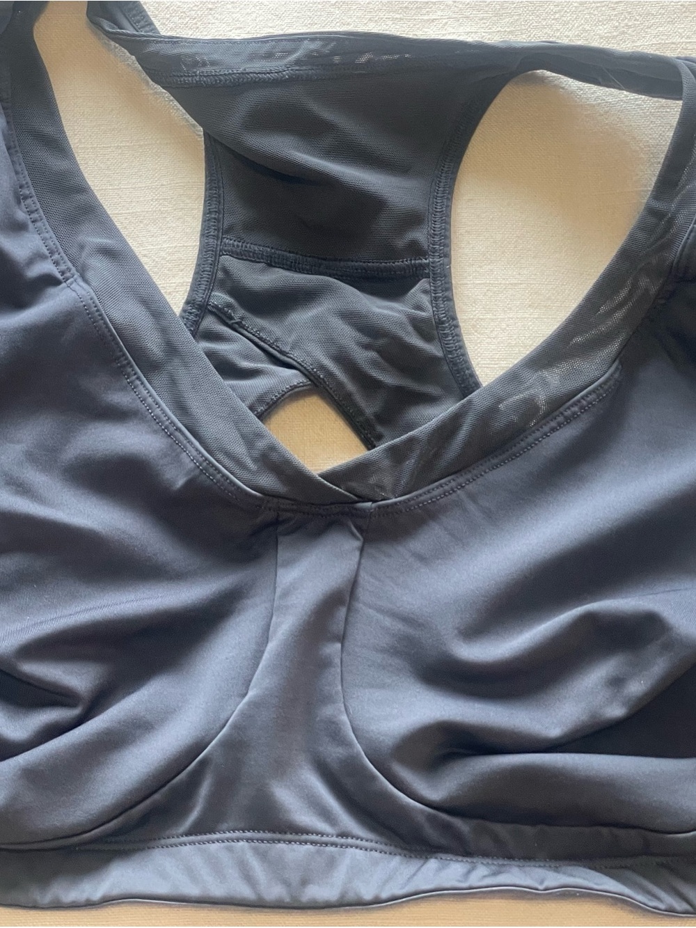 Athleta Charcoal Gray Sports Bra - Racerback Support
